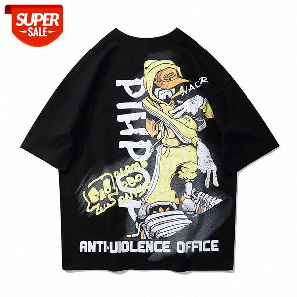 hong kong style high street hip-hop print t-shirt oversize loose character illustration short-sleeved tee men and women #f243, White;black
hong kong style high street hip-hop print t-shirt oversize loose character illustration short-sleeved tee men and women #f243, White;black