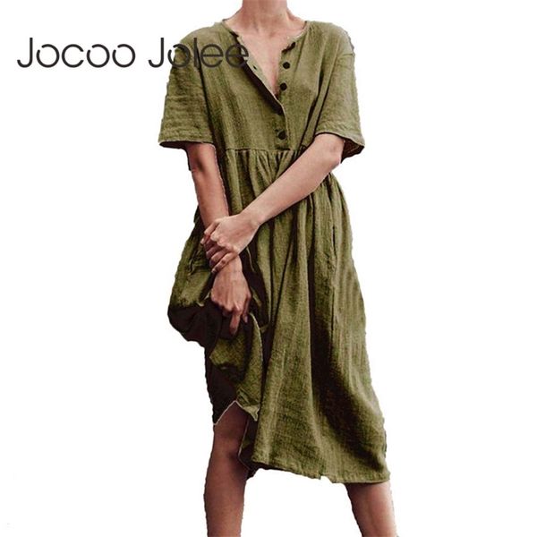 women dress summer button short sleeve solid loose midi vintage cotton and linen minimalist straight 210428, Black;gray
women dress summer button short sleeve solid loose midi vintage cotton and linen minimalist straight 210428, Black;gray