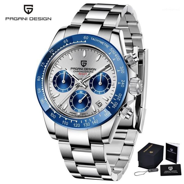 wristwatches pagani design 2021 40mm men quartz watch stainless steel automatic waterproof clock sports time code table relogio masculino, Slivery;brown
wristwatches pagani design 2021 40mm men quartz watch stainless steel automatic waterproof clock sports time code table relogio masculino, Slivery;brown