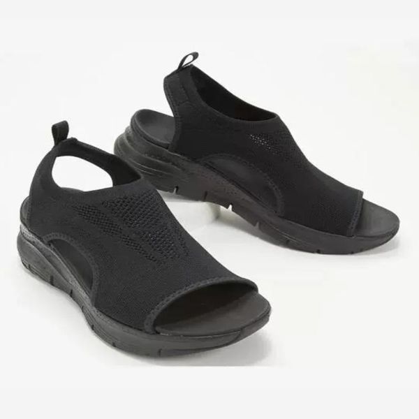 sandals women summer mesh casual ladies wedges shoes open toe slip-on female solid color hollow platform light comfortsandalias, Black
sandals women summer mesh casual ladies wedges shoes open toe slip-on female solid color hollow platform light comfortsandalias, Black