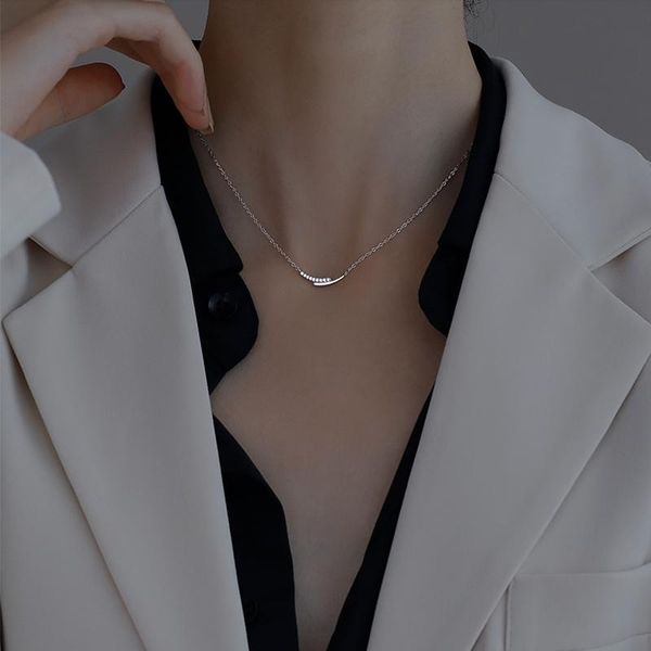 chains 925 sterling silver geometric necklace simple glossy flashing diamond arc clavicle chain woman gift temperament jewelry
chains 925 sterling silver geometric necklace simple glossy flashing diamond arc clavicle chain woman gift temperament jewelry