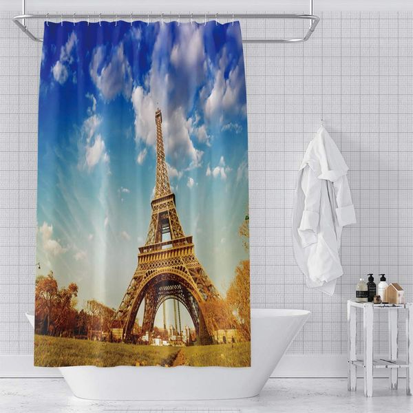 landscape shower curtain 36x72 inches, eiffel tower in paris france blue sky clouds traveling, cloth fabric bathroom decoration
landscape shower curtain 36x72 inches, eiffel tower in paris france blue sky clouds traveling, cloth fabric bathroom decoration