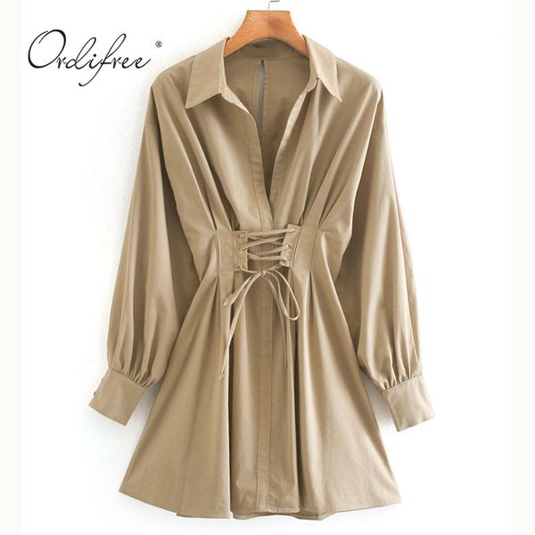 spring autumn women white shirt long sleeve deep v neck lace up fashion lady tunic party mini dress 210415, Black;gray
spring autumn women white shirt long sleeve deep v neck lace up fashion lady tunic party mini dress 210415, Black;gray