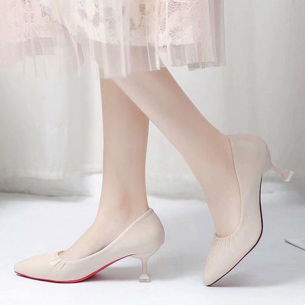 dress shoes high heels basic pumps woman ol work female slip on thin pointed toe boat 7697g, Black
dress shoes high heels basic pumps woman ol work female slip on thin pointed toe boat 7697g, Black