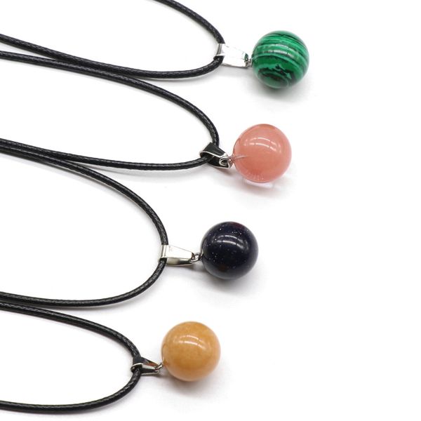 natural stone 14mm round ball shape pendant necklace lots quartz healing crystal rope chain collar for women fashion jewelry, Silver
natural stone 14mm round ball shape pendant necklace lots quartz healing crystal rope chain collar for women fashion jewelry, Silver