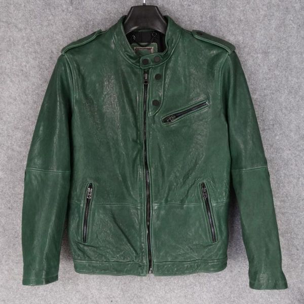 men's leather & faux tanning .natural yrsheepskin coat.brand man handsome casual jacket,fashion vintage genuine coat,, Black
men's leather & faux tanning .natural yrsheepskin coat.brand man handsome casual jacket,fashion vintage genuine coat,, Black