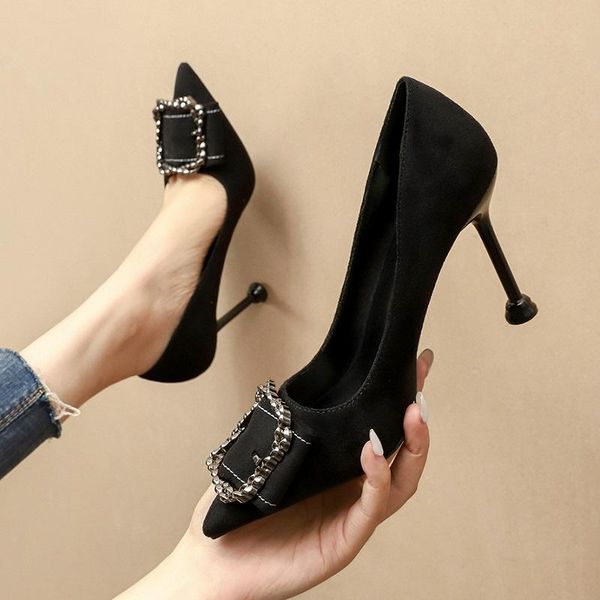 dress shoes women pumps black stiletto high heels classic ladies office metal decoration buckle pointed toe party wedding
dress shoes women pumps black stiletto high heels classic ladies office metal decoration buckle pointed toe party wedding