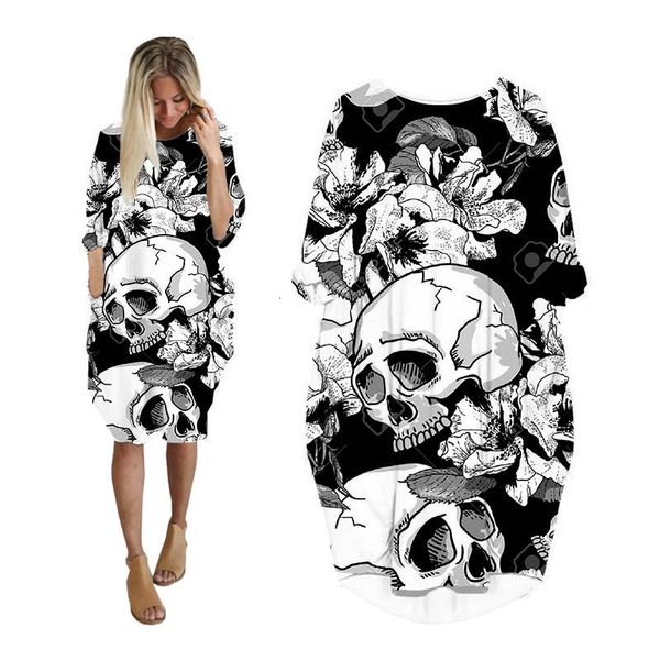 casual dresses skull dress summer 3d print streetwear women casual dresses harajuku hip hop plus size clothing fashion psychedelic punk clot, Black;gray
casual dresses skull dress summer 3d print streetwear women casual dresses harajuku hip hop plus size clothing fashion psychedelic punk clot, Black;gray