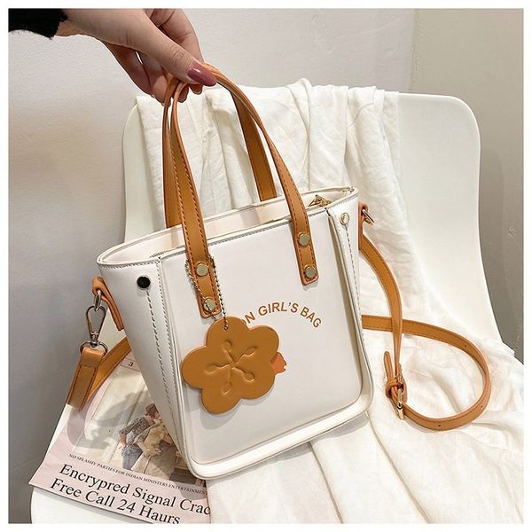 handbag texture tote bag women's 2021 fashion korean leisure shopping small fresh simple one shoulder messenger, Black;red