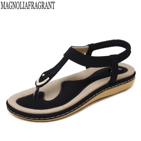 plus siz 35-42 women bohemia flat sandals shoes woman string bead flip flop metal decoration beach casual k207, Black
plus siz 35-42 women bohemia flat sandals shoes woman string bead flip flop metal decoration beach casual k207, Black