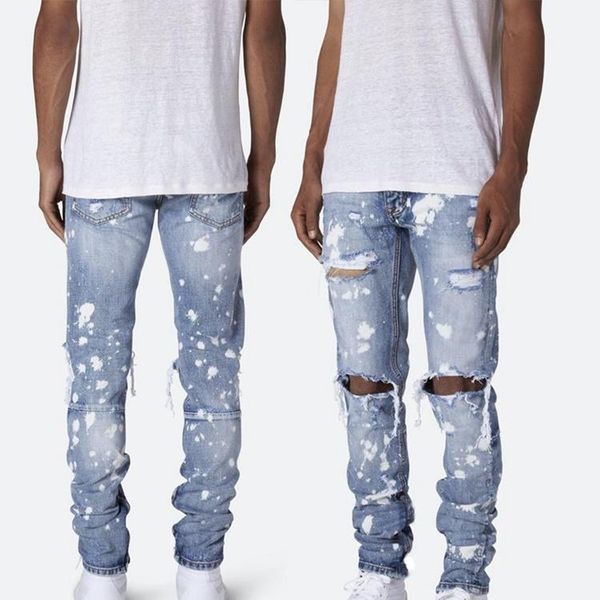 men's jeans est product 2021 latest design cool streetwear hip hop fashion stacked ripped blue mens pants
men's jeans est product 2021 latest design cool streetwear hip hop fashion stacked ripped blue mens pants