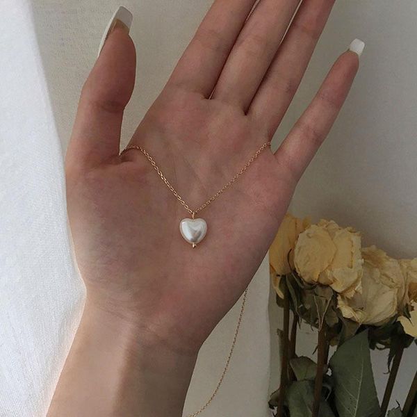 pendant necklaces kpop 2021 fashion sweet girls elegant pearl heart necklace for women students party choker jewelry collar girl gifts, Silver
pendant necklaces kpop 2021 fashion sweet girls elegant pearl heart necklace for women students party choker jewelry collar girl gifts, Silver