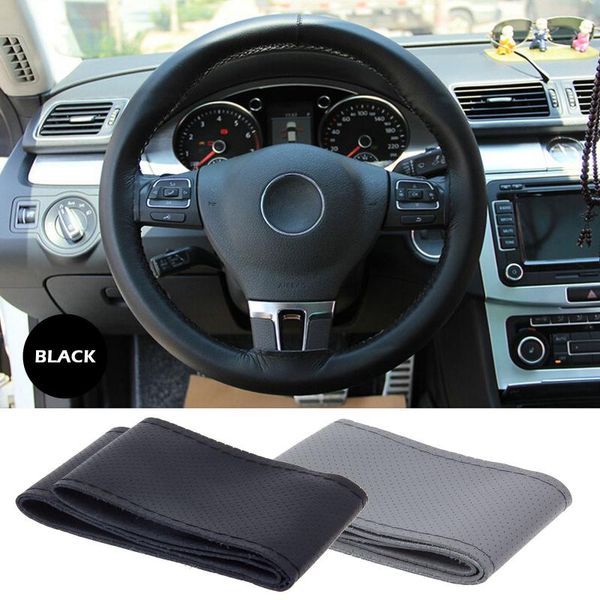steering wheel covers 1pc car braid cover soft texture with needles and thread artificial leather diy styling
steering wheel covers 1pc car braid cover soft texture with needles and thread artificial leather diy styling