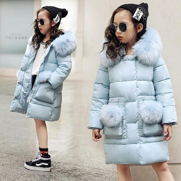 coat -25degree children winter jacket girl kids warm thick fur collar hooded long down coats for teenage 6 8 10 12 14, Blue;gray
coat -25degree children winter jacket girl kids warm thick fur collar hooded long down coats for teenage 6 8 10 12 14, Blue;gray