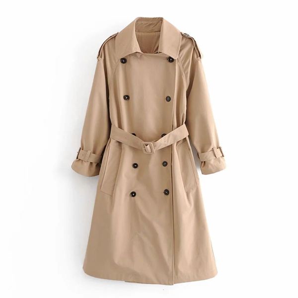 blends autumn winter lapel collar long sleeves belted classic trench coat manteaux femme women coats, Black
blends autumn winter lapel collar long sleeves belted classic trench coat manteaux femme women coats, Black
