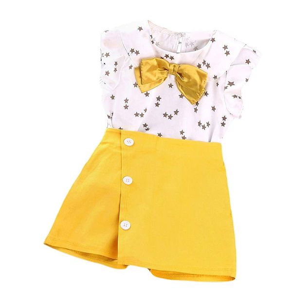clothing sets 2-6t kids girl 2pcs summer clothes suit sleeveless stars printed bow collar solid color a-line skirt shorts set casual, White
clothing sets 2-6t kids girl 2pcs summer clothes suit sleeveless stars printed bow collar solid color a-line skirt shorts set casual, White