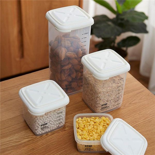 storage bottles & jars kitchen box plastic sealed canstransparent moisture-proof fresh-keeping tank food canister container j60
storage bottles & jars kitchen box plastic sealed canstransparent moisture-proof fresh-keeping tank food canister container j60