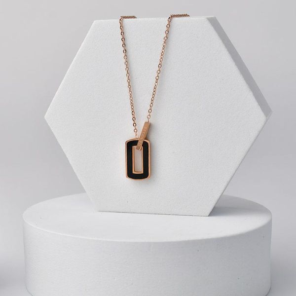 chokers xiaoboacc black square pendant necklace for women korean fashion titanium stell rose gold clavicle choker chain, Golden;silver
chokers xiaoboacc black square pendant necklace for women korean fashion titanium stell rose gold clavicle choker chain, Golden;silver