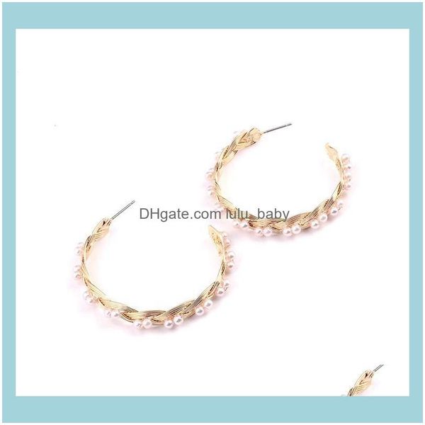 jewelrytrendy simple pearl hoop earrings alloy weave for women fashion brand wedding party bridal jewelry gift & hie drop delivery 2021 rwtb, Golden;silver
jewelrytrendy simple pearl hoop earrings alloy weave for women fashion brand wedding party bridal jewelry gift & hie drop delivery 2021 rwtb, Golden;silver