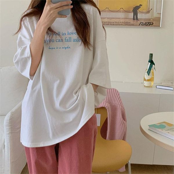 women's t-shirt alien kitty summer short sleeves printed casual tee retro chic leisure basewear loose brief cotton basic warm t-shirts, White
women's t-shirt alien kitty summer short sleeves printed casual tee retro chic leisure basewear loose brief cotton basic warm t-shirts, White
