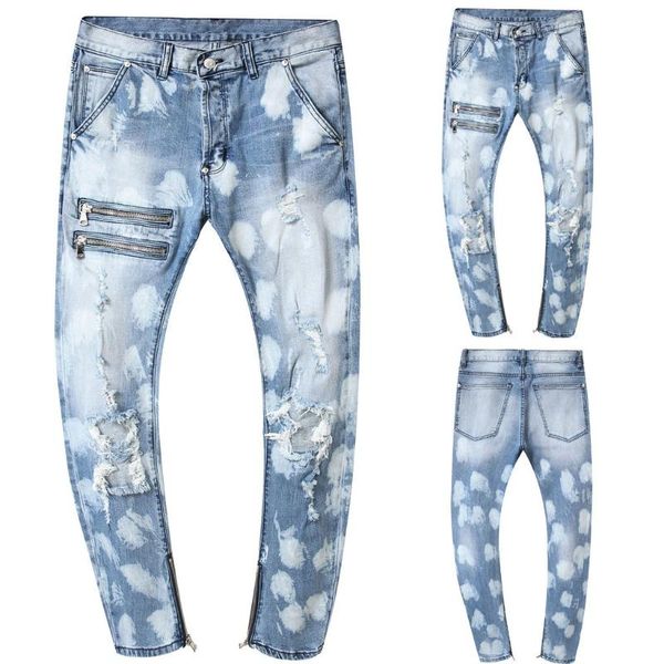 men's zip stretch slim high-elastic shredded jeans elastic waist big size european 2021 skinny men ripped casual 6.24, Blue
men's zip stretch slim high-elastic shredded jeans elastic waist big size european 2021 skinny men ripped casual 6.24, Blue