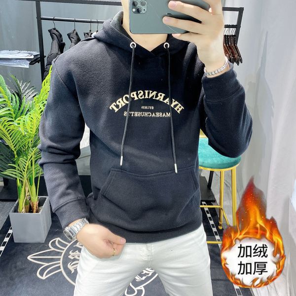 men's hoodies & sweatshirts manly style embroidered sweater-knit hoodie letter 6kek, Black
men's hoodies & sweatshirts manly style embroidered sweater-knit hoodie letter 6kek, Black
