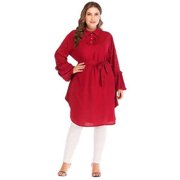 ethnic clothing muslim dress fashion middle east eid dubai abaya turkey bubble sleeve beaded stand-up collar lace-up donsignet, Red
ethnic clothing muslim dress fashion middle east eid dubai abaya turkey bubble sleeve beaded stand-up collar lace-up donsignet, Red