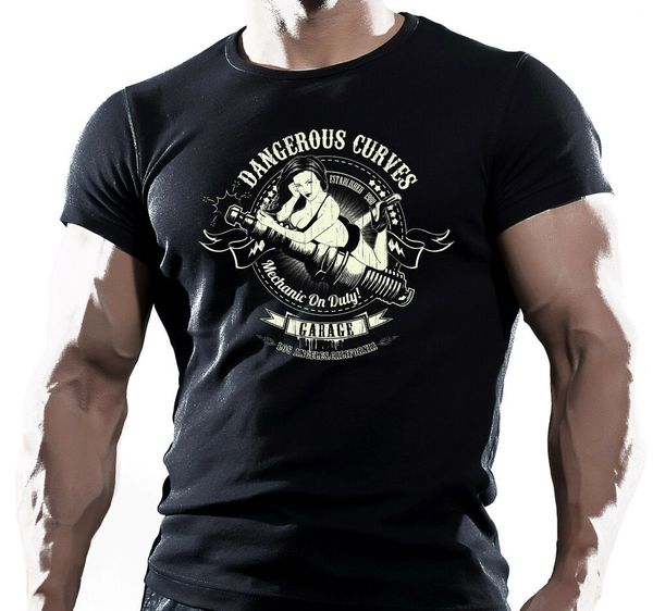 mechanic on duty - mens motorbike t-shirt biker american motorcycles bike, White;black
mechanic on duty - mens motorbike t-shirt biker american motorcycles bike, White;black