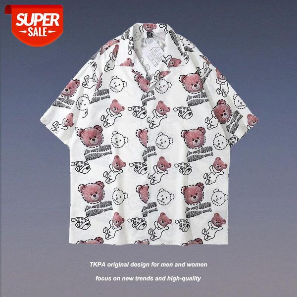 tkpa net red bear full print couple short-sleeved shirt hip-hop student half-sleeved male #eq4h, White;black
tkpa net red bear full print couple short-sleeved shirt hip-hop student half-sleeved male #eq4h, White;black
