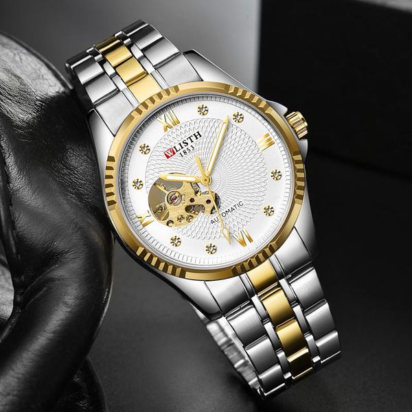 wristwatches men business mechanical watch clock waterproof luminous wristwatch for luxury calendar herren uhren gifts, Slivery;brown
wristwatches men business mechanical watch clock waterproof luminous wristwatch for luxury calendar herren uhren gifts, Slivery;brown