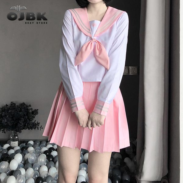classic japanese anime school girls pink sailor jk dress shirts uniform cosplay costumes kawaii student outfit fahion daily wear, Black;white
classic japanese anime school girls pink sailor jk dress shirts uniform cosplay costumes kawaii student outfit fahion daily wear, Black;white