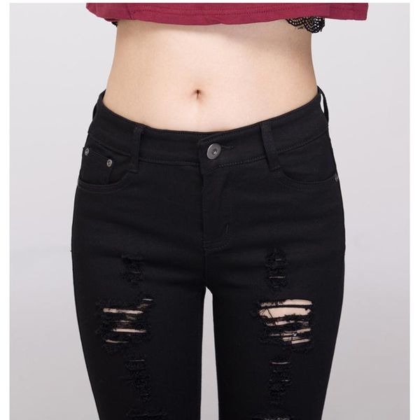 fashion pencil pants distressed jeans woman skinny jean slim ripped for women hole women's, Blue
fashion pencil pants distressed jeans woman skinny jean slim ripped for women hole women's, Blue