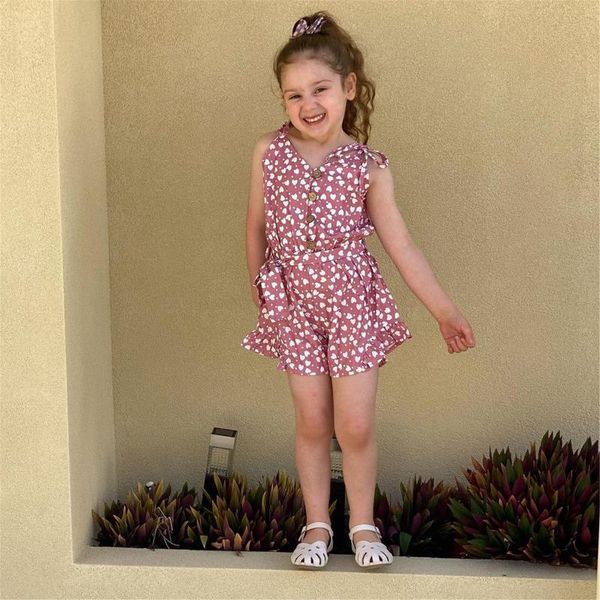 jumpsuits girls summer suspender jumpsuit fashion heart printing bowknot bandage high waist short one-piece rompers, Blue
jumpsuits girls summer suspender jumpsuit fashion heart printing bowknot bandage high waist short one-piece rompers, Blue