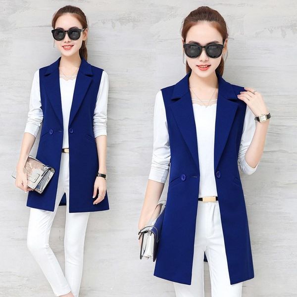 women's vests 2021 women elegant office lady pocket sleeveless jacket casual soild waistcoat outwear, Black;white
women's vests 2021 women elegant office lady pocket sleeveless jacket casual soild waistcoat outwear, Black;white