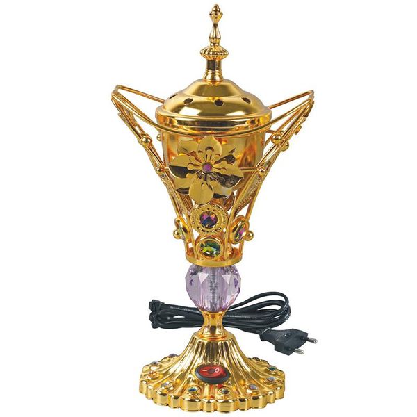 fragrance lamps eletric arabic incense burner gold diffuser createtive burners indoor porta incienso home decoration df50xx
fragrance lamps eletric arabic incense burner gold diffuser createtive burners indoor porta incienso home decoration df50xx