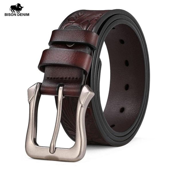 Belts BISON DENIM Male Belt Designer Men's For Men High Quality Pin Buckle Cinturones Para Hombre Cowskin W70252, Black
Belts BISON DENIM Male Belt Designer Men's For Men High Quality Pin Buckle Cinturones Para Hombre Cowskin W70252, Black