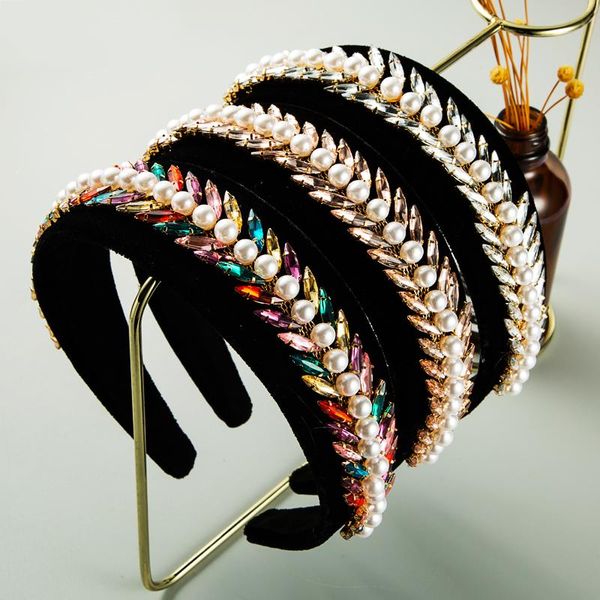 hair clips & barrettes vintage baroque multi color crystal leaf headband for woman elegant simulated pearl hoop wedding party accessory, Golden;silver
hair clips & barrettes vintage baroque multi color crystal leaf headband for woman elegant simulated pearl hoop wedding party accessory, Golden;silver