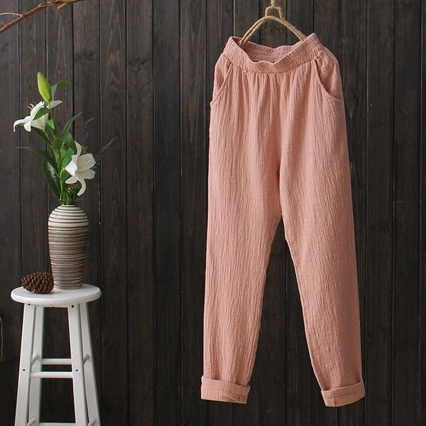 women's pants & capris women solid color elastic waist 2021 autumn suumer retro cotton linen loose fashion casual trousers, Black;white
women's pants & capris women solid color elastic waist 2021 autumn suumer retro cotton linen loose fashion casual trousers, Black;white