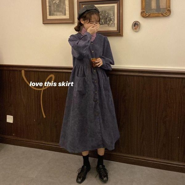 casual dresses women spring cordoroy v neck thick long sleeve shirt dress vintage a-line high waist pocket loose plus size, Black;gray
casual dresses women spring cordoroy v neck thick long sleeve shirt dress vintage a-line high waist pocket loose plus size, Black;gray