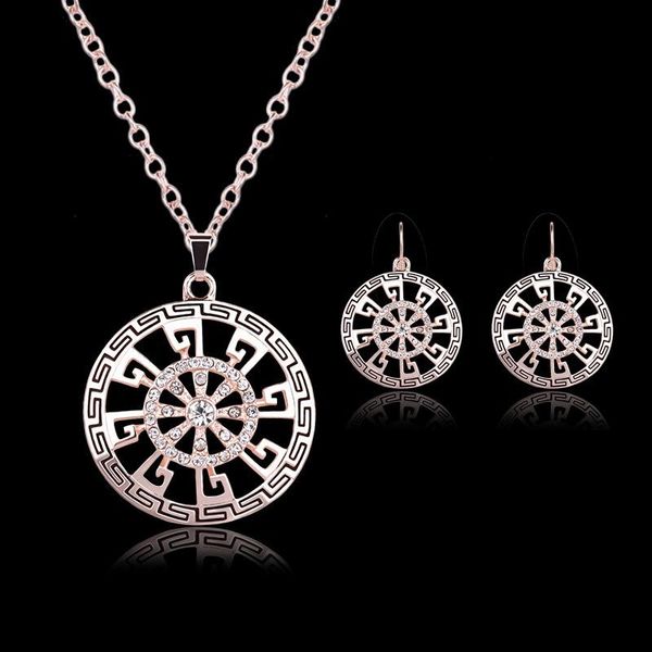 earrings & necklace dshou123 fashion retro accessories two-piece woman hollow alloy electroplating jewelry set bridal, Silver
earrings & necklace dshou123 fashion retro accessories two-piece woman hollow alloy electroplating jewelry set bridal, Silver