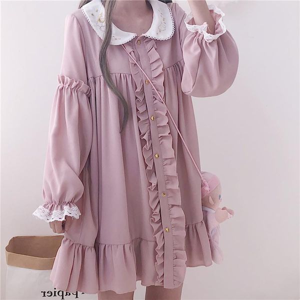 casual dresses dress women long sleeve fall harajuku kawaii pink lolita cosplay sweet party vestidos ruffle streetwear, Black;gray
casual dresses dress women long sleeve fall harajuku kawaii pink lolita cosplay sweet party vestidos ruffle streetwear, Black;gray
