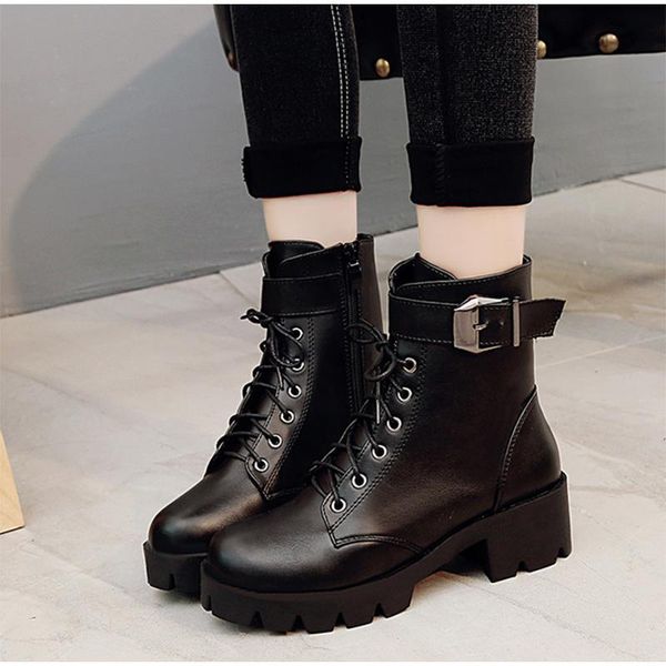 boots women motorcycle ankle short ladies shoes autumn fashion pu leather buckle strap non slip platform shoe female 2021, Black
boots women motorcycle ankle short ladies shoes autumn fashion pu leather buckle strap non slip platform shoe female 2021, Black