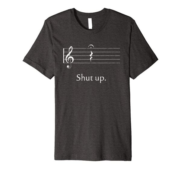 funny music shirt gift shut up quarter rest and fermata, White;black 
funny music shirt gift shut up quarter rest and fermata, White;black