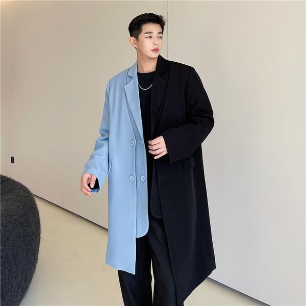 men's trench coats 2021 autumn korean style personality multi-level fake two men casual loose mixed color windbreaker for -xl, Tan;black
men's trench coats 2021 autumn korean style personality multi-level fake two men casual loose mixed color windbreaker for -xl, Tan;black
