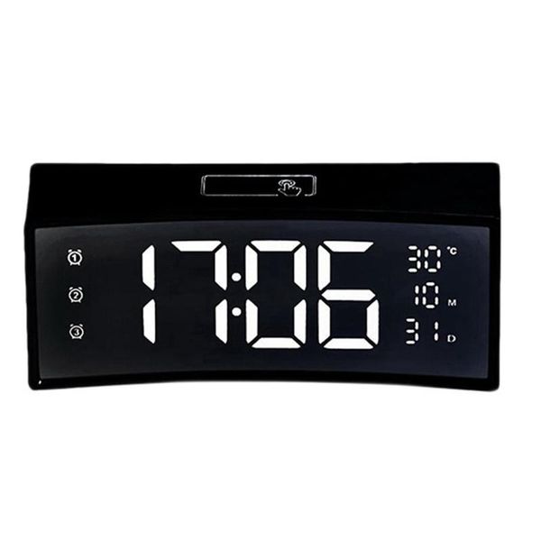 other clocks & accessories digital alarm clock led press control 3d bedside desk with mirror snooze temperature display usb charg port
other clocks & accessories digital alarm clock led press control 3d bedside desk with mirror snooze temperature display usb charg port