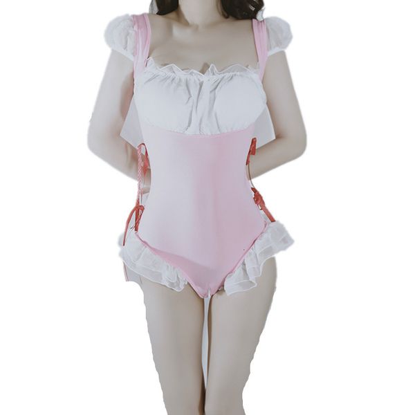 three night o'clock at style fun underwear lotus leaf one-piece open file no temptation princess beauty maid uniform, Red;black
three night o'clock at style fun underwear lotus leaf one-piece open file no temptation princess beauty maid uniform, Red;black