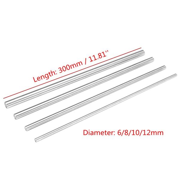 bearings 300mm length linear rail shaft high carbon steel 3d printer parts smooth rod 6/8/10/12mm diameter
bearings 300mm length linear rail shaft high carbon steel 3d printer parts smooth rod 6/8/10/12mm diameter