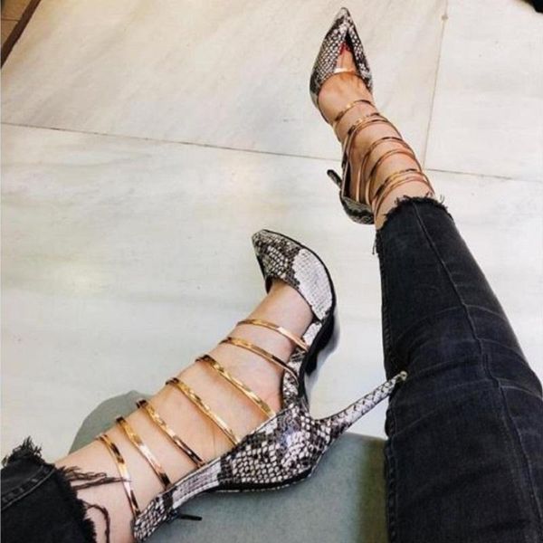 summer high heels gladiator sandals women serpentine open toe ladies shoes pointed stiletto party pumps sandalias mujer dress, Black
summer high heels gladiator sandals women serpentine open toe ladies shoes pointed stiletto party pumps sandalias mujer dress, Black