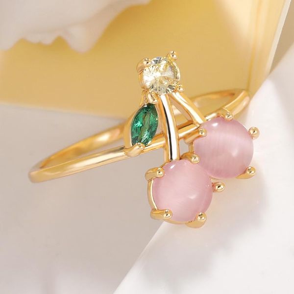 wedding rings sweet fruit crystal cherry for women fashion gem gold color finger party gifts jewelry 2021, Slivery;golden
wedding rings sweet fruit crystal cherry for women fashion gem gold color finger party gifts jewelry 2021, Slivery;golden