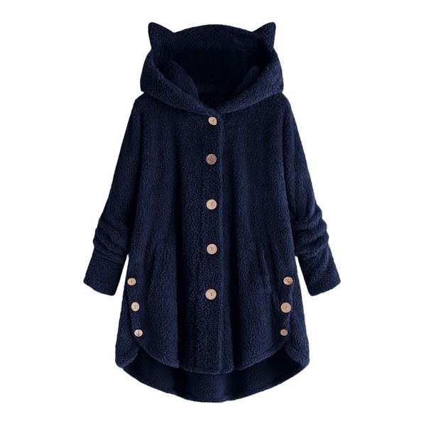 hooded button woman jacket coat patchworl pullover loose blouse plus size warm thick windbreaker outerwear 210805, Black
hooded button woman jacket coat patchworl pullover loose blouse plus size warm thick windbreaker outerwear 210805, Black